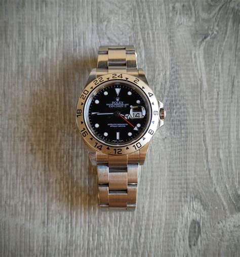 fs rolex explorer bezel only|FS ROLEX Explorer II GMT Black Dial Steel 40mm Ref. 16570T .